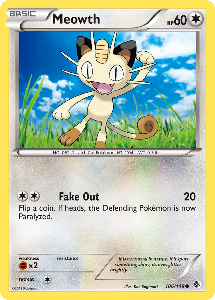 Meowth (106/149) [Black & White: Boundaries Crossed] | Eastridge Sports Cards & Games