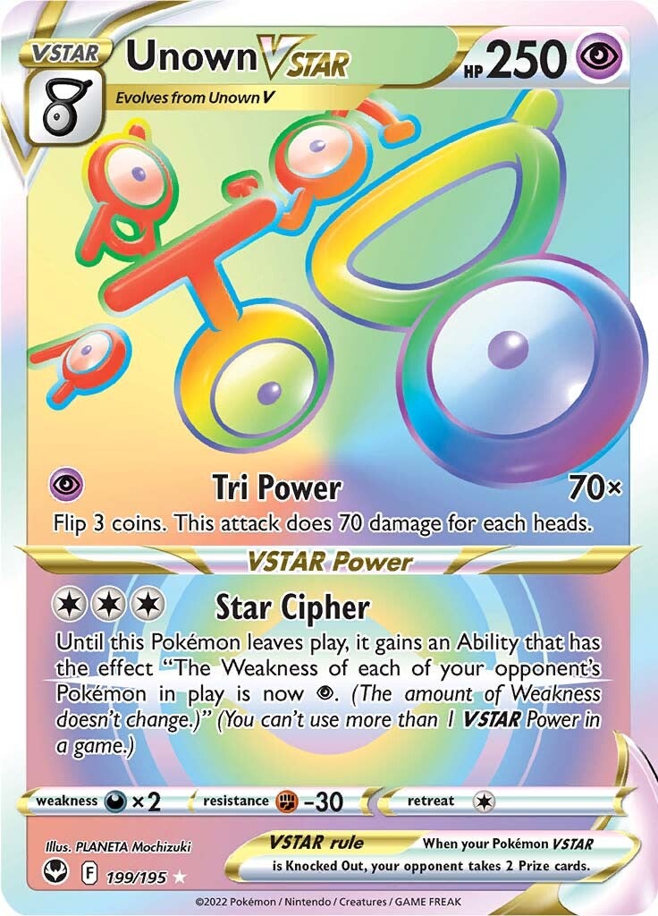 Unown VSTAR (199/195) [Sword & Shield: Silver Tempest] | Eastridge Sports Cards & Games