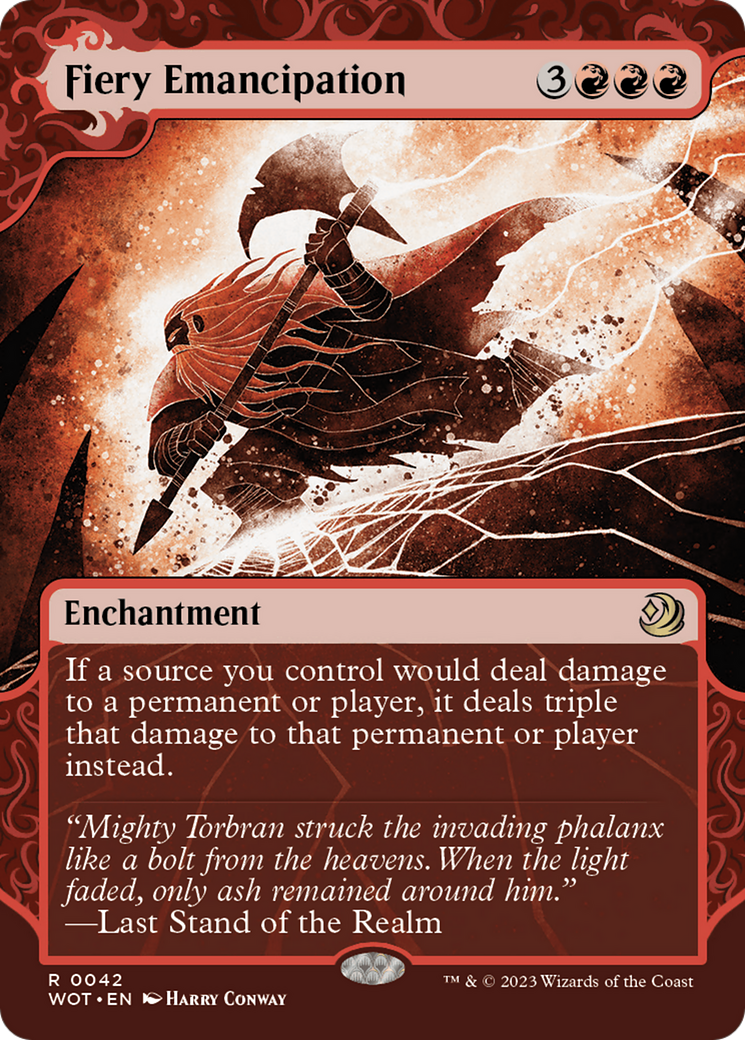 Fiery Emancipation [Wilds of Eldraine: Enchanting Tales] | Eastridge Sports Cards & Games