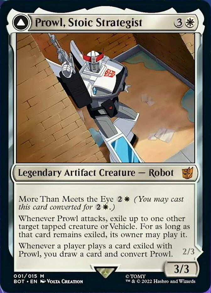 Prowl, Stoic Strategist // Prowl, Pursuit Vehicle [Universes Beyond: Transformers] | Eastridge Sports Cards & Games