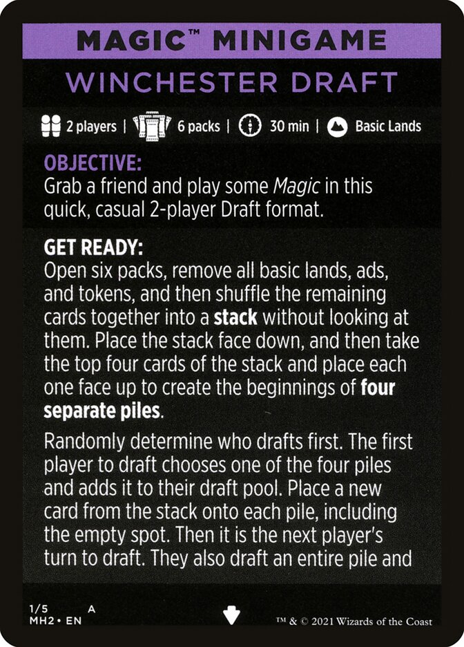 Winchester Draft (Magic Minigame) [Modern Horizons 2 Minigame] | Eastridge Sports Cards & Games