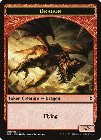 Dragon Token [Battle for Zendikar Tokens] | Eastridge Sports Cards & Games