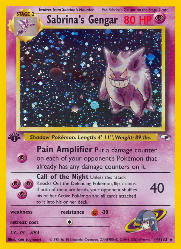 Sabrina's Gengar (14/132) [Gym Heroes 1st Edition] | Eastridge Sports Cards & Games