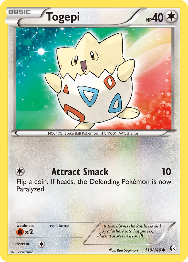 Togepi (110/149) [Black & White: Boundaries Crossed] | Eastridge Sports Cards & Games