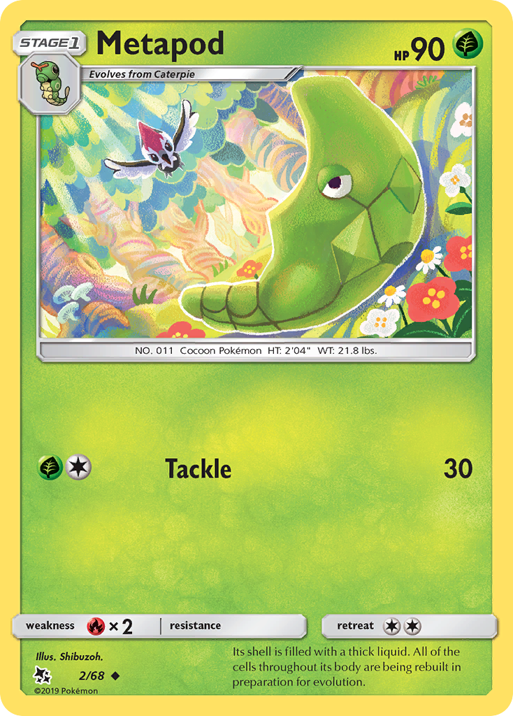 Metapod (2/68) [Sun & Moon: Hidden Fates] | Eastridge Sports Cards & Games