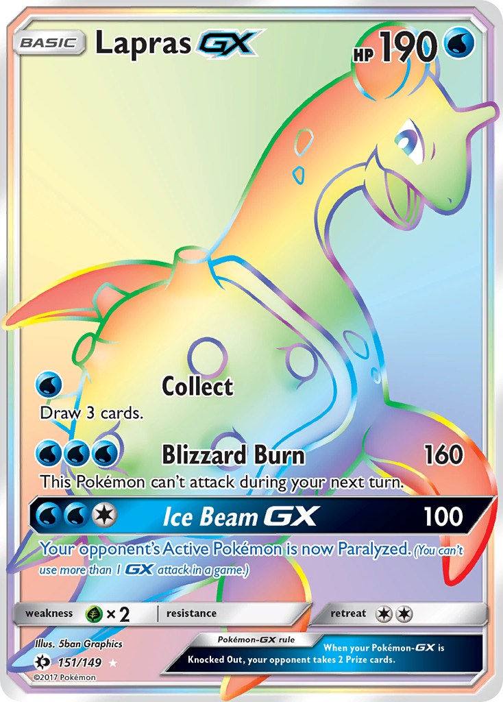 Lapras GX (151/149) [Sun & Moon: Base Set] | Eastridge Sports Cards & Games