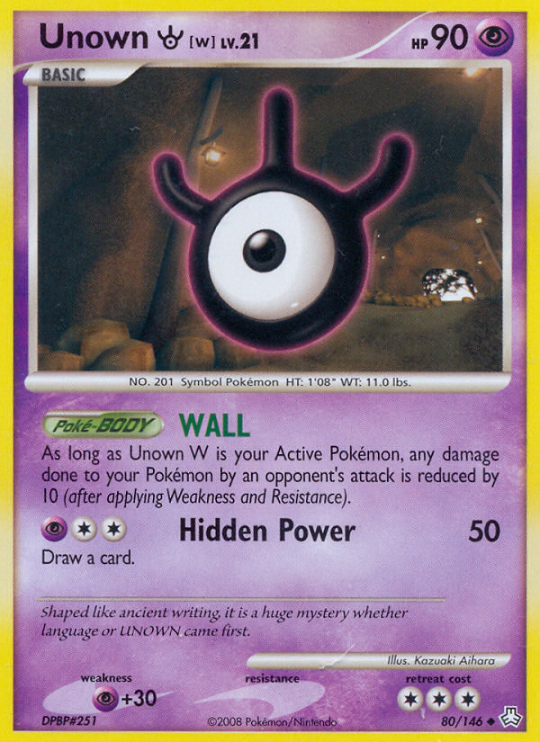 Unown W (80/146) [Diamond & Pearl: Legends Awakened] | Eastridge Sports Cards & Games