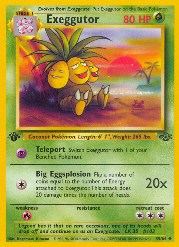 Exeggutor (35/64) [Jungle 1st Edition] | Eastridge Sports Cards & Games