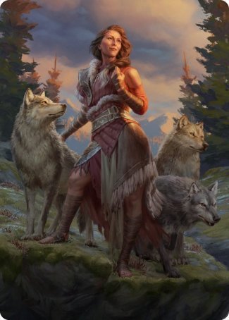 Arlinn, the Pack's Hope 1 Art Card [Innistrad: Midnight Hunt Art Series] | Eastridge Sports Cards & Games