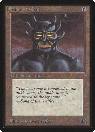 Obsianus Golem [Limited Edition Beta] | Eastridge Sports Cards & Games