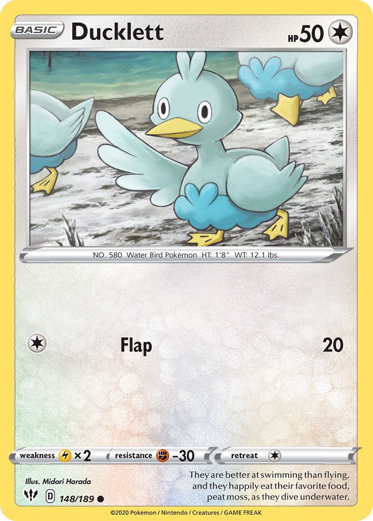 Ducklett (148/189) [Sword & Shield: Darkness Ablaze] | Eastridge Sports Cards & Games