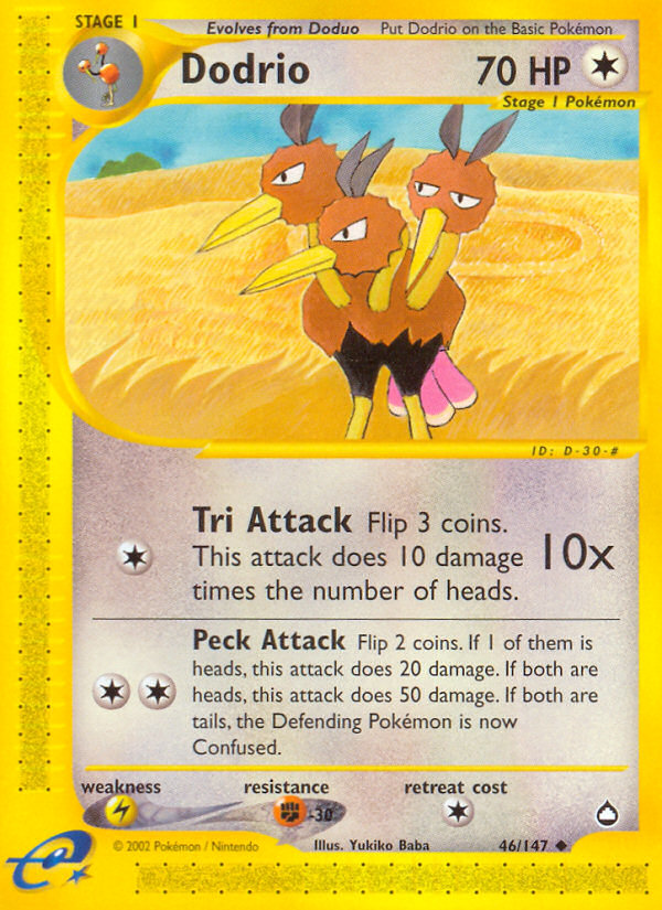 Dodrio (46/147) [Aquapolis] | Eastridge Sports Cards & Games