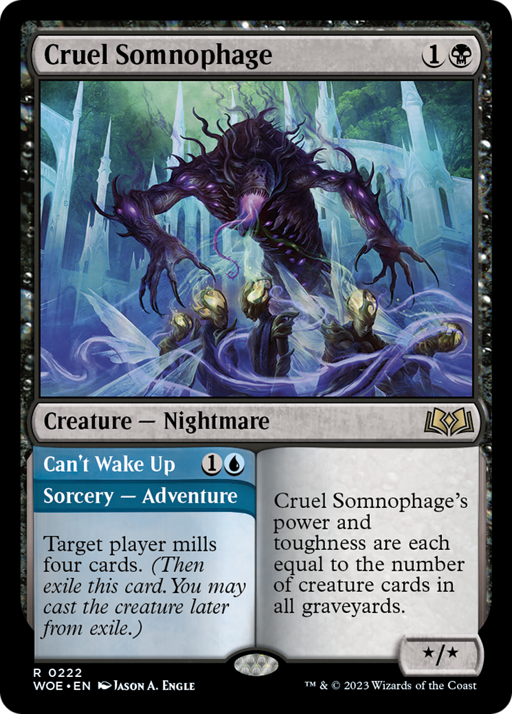 Cruel Somnophage // Can't Wake Up [Wilds of Eldraine] | Eastridge Sports Cards & Games