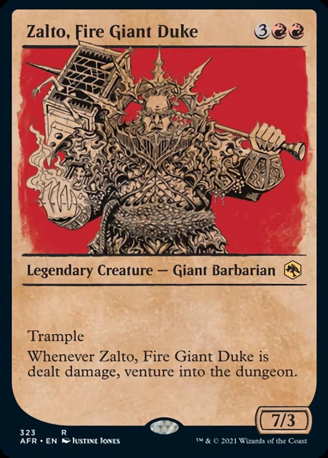Zalto, Fire Giant Duke (Showcase) [Dungeons & Dragons: Adventures in the Forgotten Realms] | Eastridge Sports Cards & Games