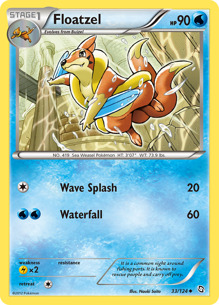 Floatzel (33/124) [Black & White: Dragons Exalted] | Eastridge Sports Cards & Games