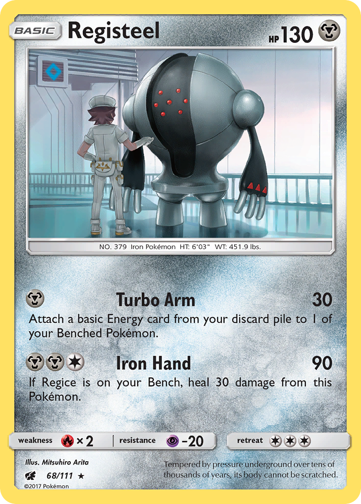 Registeel (68/111) [Sun & Moon: Crimson Invasion] | Eastridge Sports Cards & Games