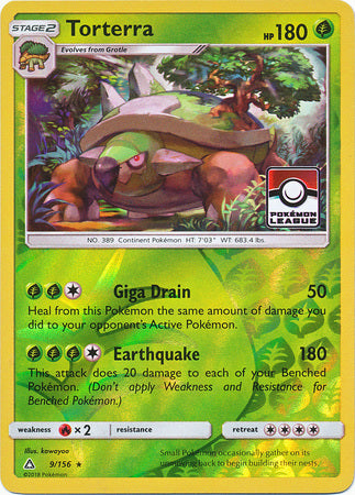 Torterra (9/156) (League Promo) [Sun & Moon: Ultra Prism] | Eastridge Sports Cards & Games