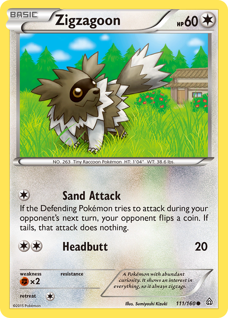 Zigzagoon (111/160) [XY: Primal Clash] | Eastridge Sports Cards & Games