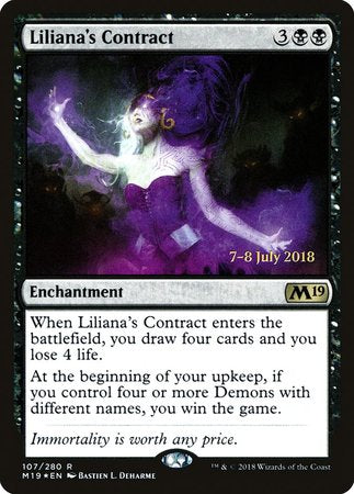 Liliana's Contract [Core Set 2019 Promos] | Eastridge Sports Cards & Games