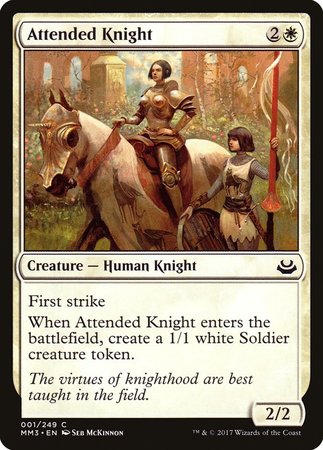 Attended Knight [Modern Masters 2017] | Eastridge Sports Cards & Games