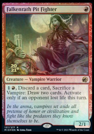 Falkenrath Pit Fighter [Innistrad: Midnight Hunt Prerelease Promos] | Eastridge Sports Cards & Games
