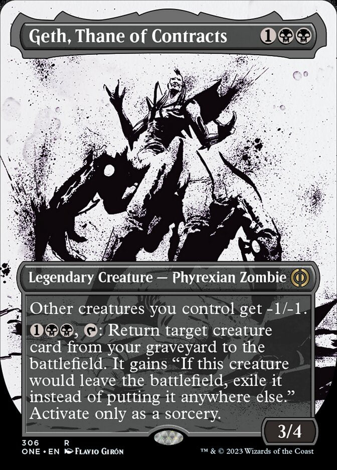 Geth, Thane of Contracts (Borderless Ichor) [Phyrexia: All Will Be One] | Eastridge Sports Cards & Games