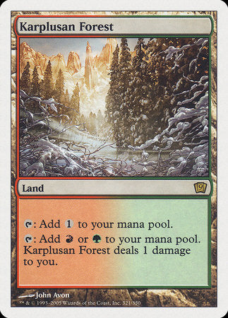 Karplusan Forest [Ninth Edition] | Eastridge Sports Cards & Games