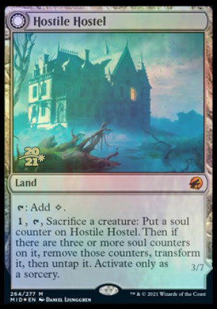 Hostile Hostel // Creeping Inn [Innistrad: Midnight Hunt Prerelease Promos] | Eastridge Sports Cards & Games