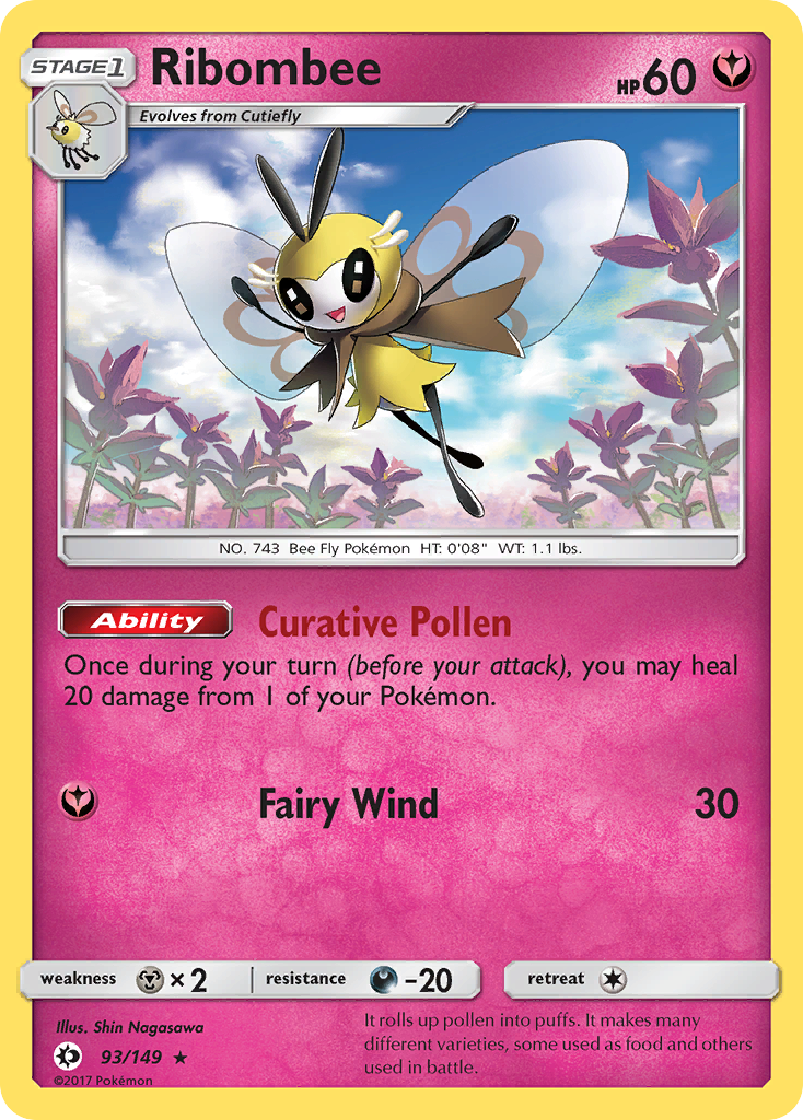 Ribombee (93/149) [Sun & Moon: Base Set] | Eastridge Sports Cards & Games