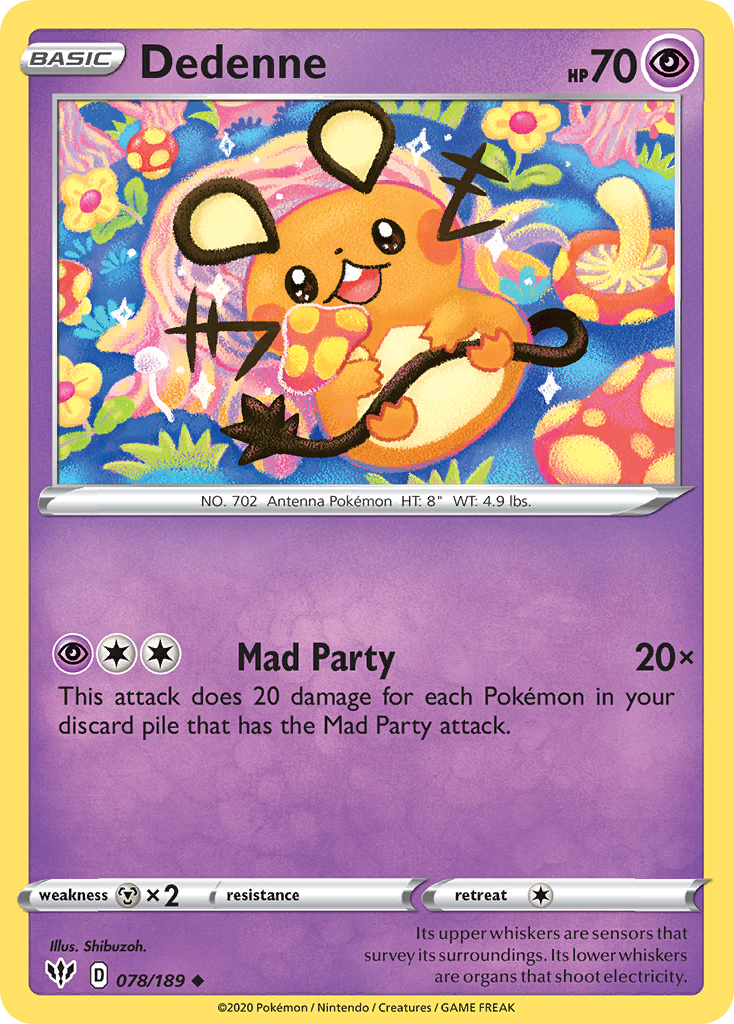 Dedenne (078/189) [Sword & Shield: Darkness Ablaze] | Eastridge Sports Cards & Games