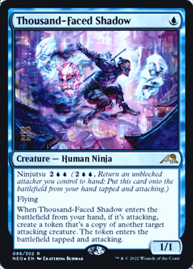 Thousand-Faced Shadow [Kamigawa: Neon Dynasty Prerelease Promos] | Eastridge Sports Cards & Games