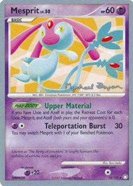 Mesprit LV.30 (14/123) (Happy Luck - Mychael Bryan) [World Championships 2010] | Eastridge Sports Cards & Games