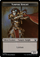 Vampire Knight // Soldier Double-Sided Token [March of the Machine Commander Tokens] | Eastridge Sports Cards & Games