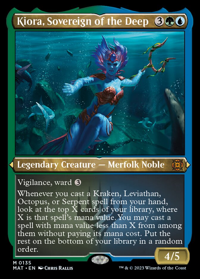 Kiora, Sovereign of the Deep (Foil Etched) [March of the Machine: The Aftermath] | Eastridge Sports Cards & Games