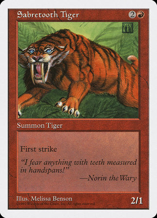 Sabretooth Tiger [Fifth Edition] | Eastridge Sports Cards & Games