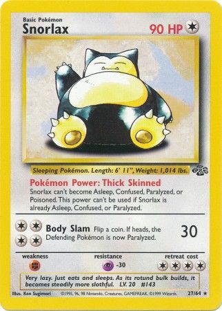 Snorlax (27/64) [Jungle Unlimited] | Eastridge Sports Cards & Games