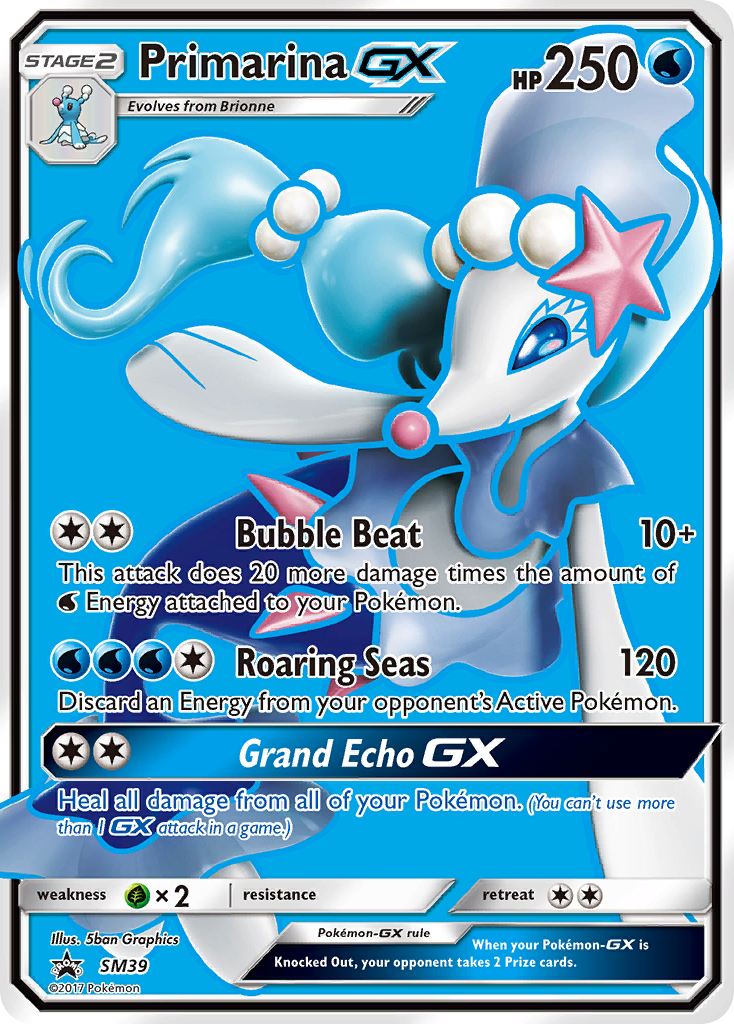 Primarina GX (SM39) [Sun & Moon: Black Star Promos] | Eastridge Sports Cards & Games