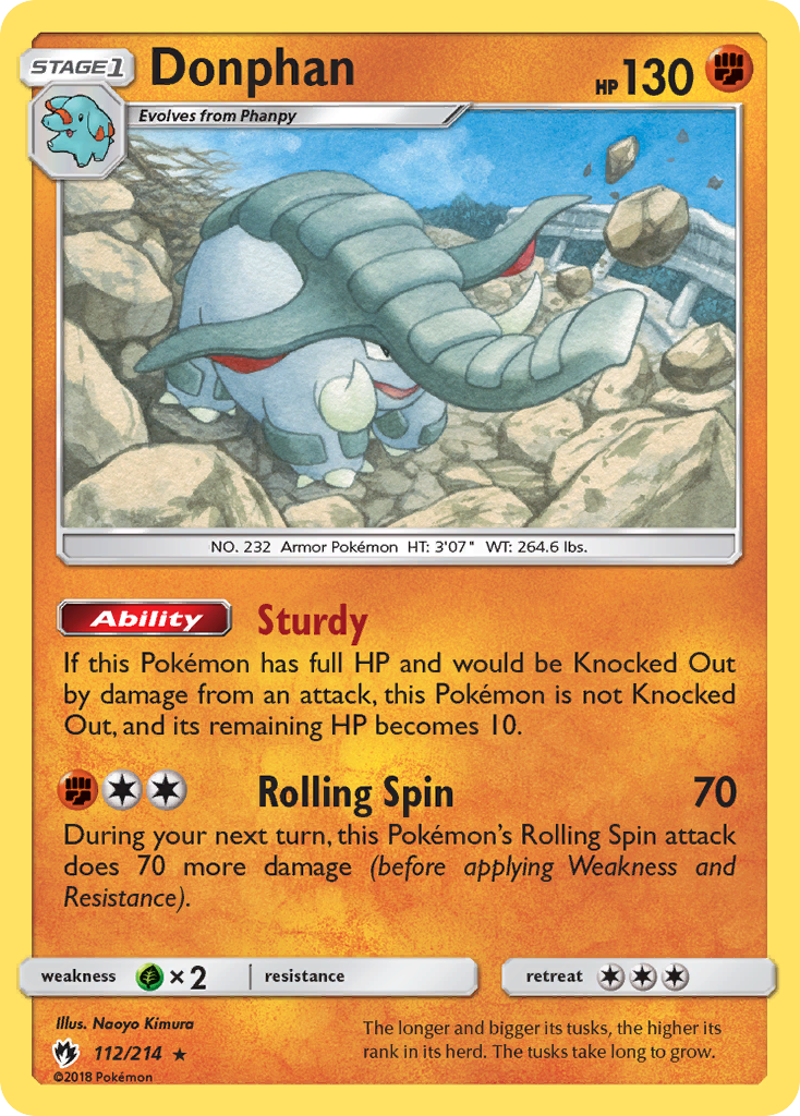 Donphan (112/214) [Sun & Moon: Lost Thunder] | Eastridge Sports Cards & Games