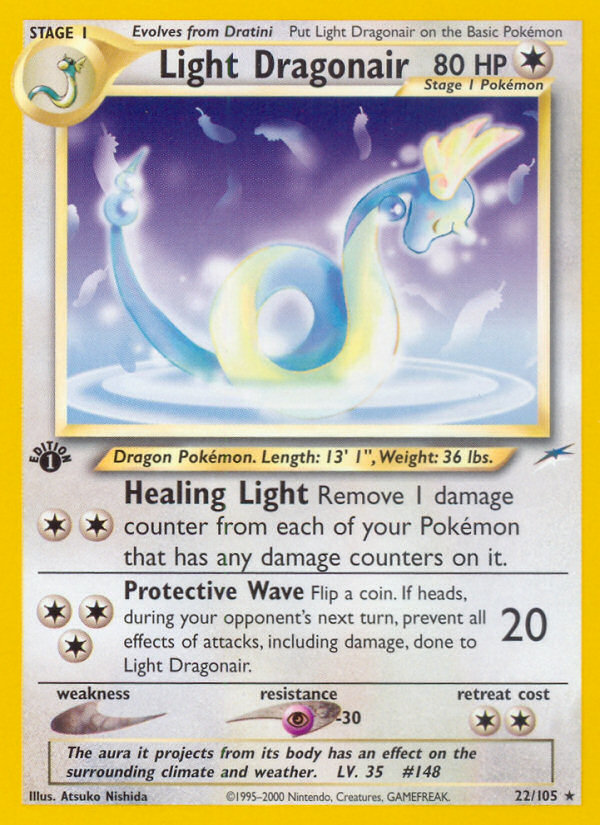 Light Dragonair (22/105) [Neo Destiny 1st Edition] | Eastridge Sports Cards & Games