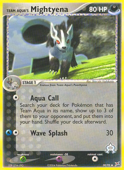 Team Aqua's Mightyena (30/95) [EX: Team Magma vs Team Aqua] | Eastridge Sports Cards & Games