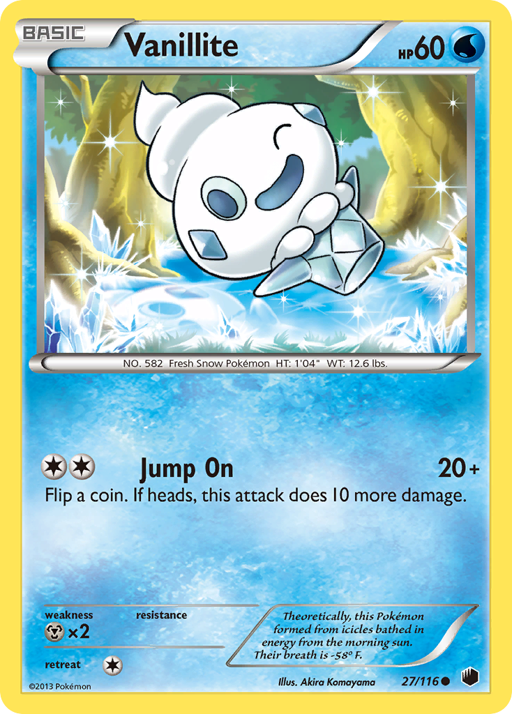 Vanillite (27/116) [Black & White: Plasma Freeze] | Eastridge Sports Cards & Games