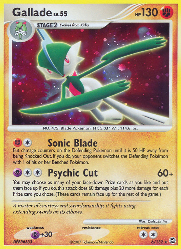 Gallade (6/132) [Diamond & Pearl: Secret Wonders] | Eastridge Sports Cards & Games