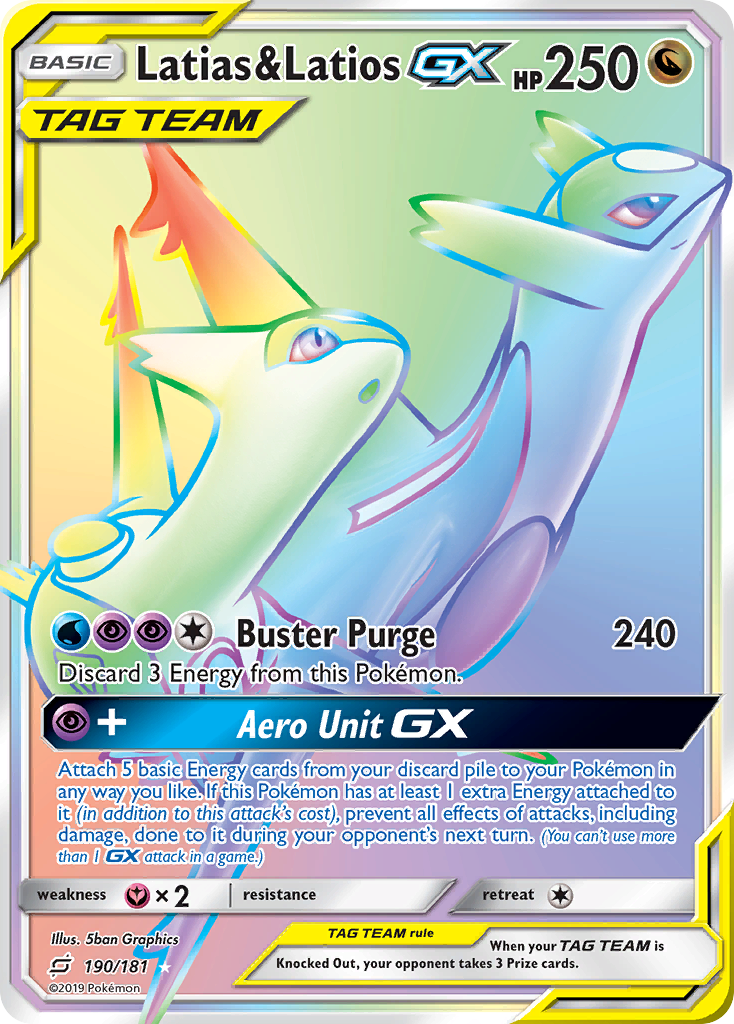 Latias & Latios GX (190/181) [Sun & Moon: Team Up] | Eastridge Sports Cards & Games