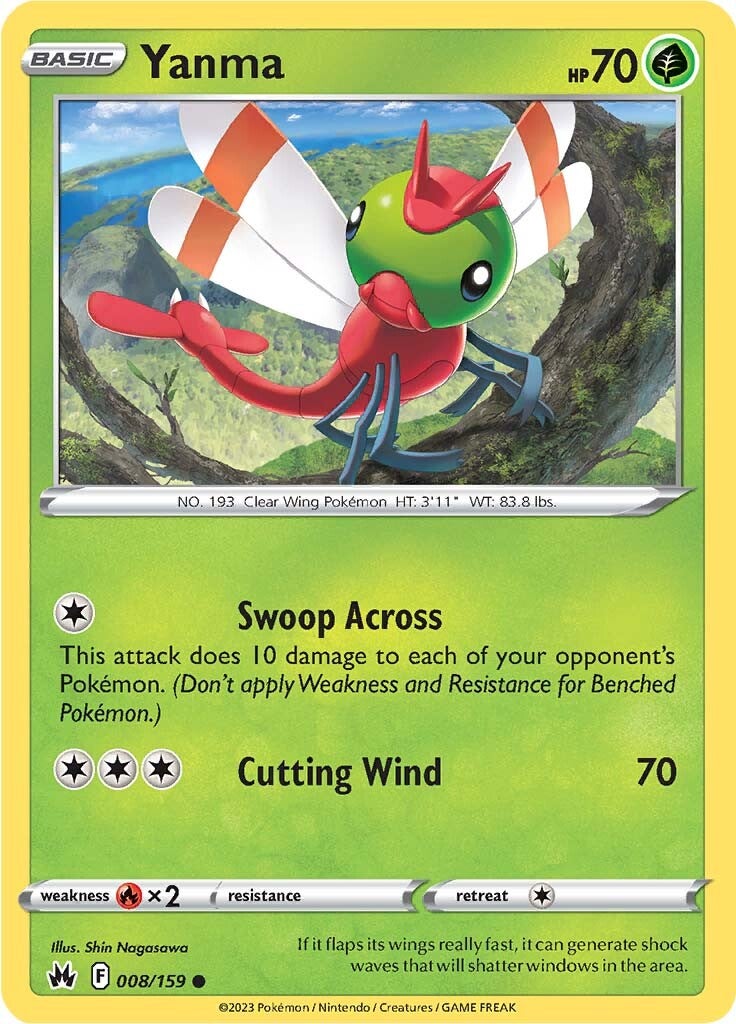 Yanma (008/159) [Sword & Shield: Crown Zenith] | Eastridge Sports Cards & Games