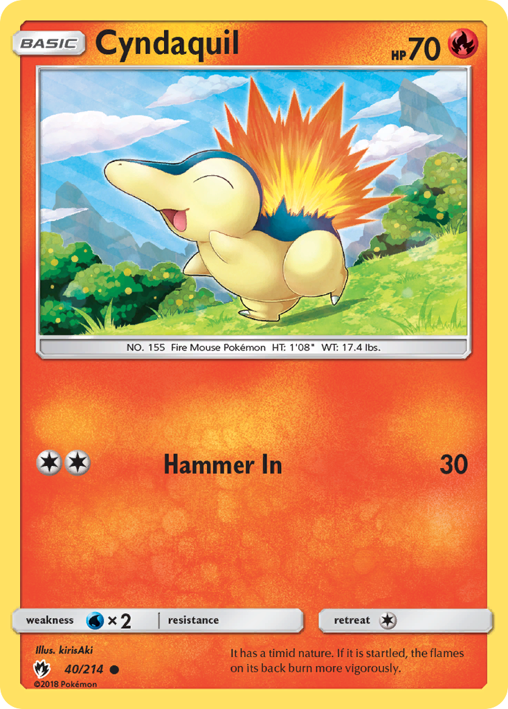 Cyndaquil (40/214) [Sun & Moon: Lost Thunder] | Eastridge Sports Cards & Games