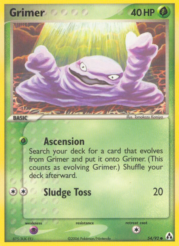 Grimer (54/92) [EX: Legend Maker] | Eastridge Sports Cards & Games