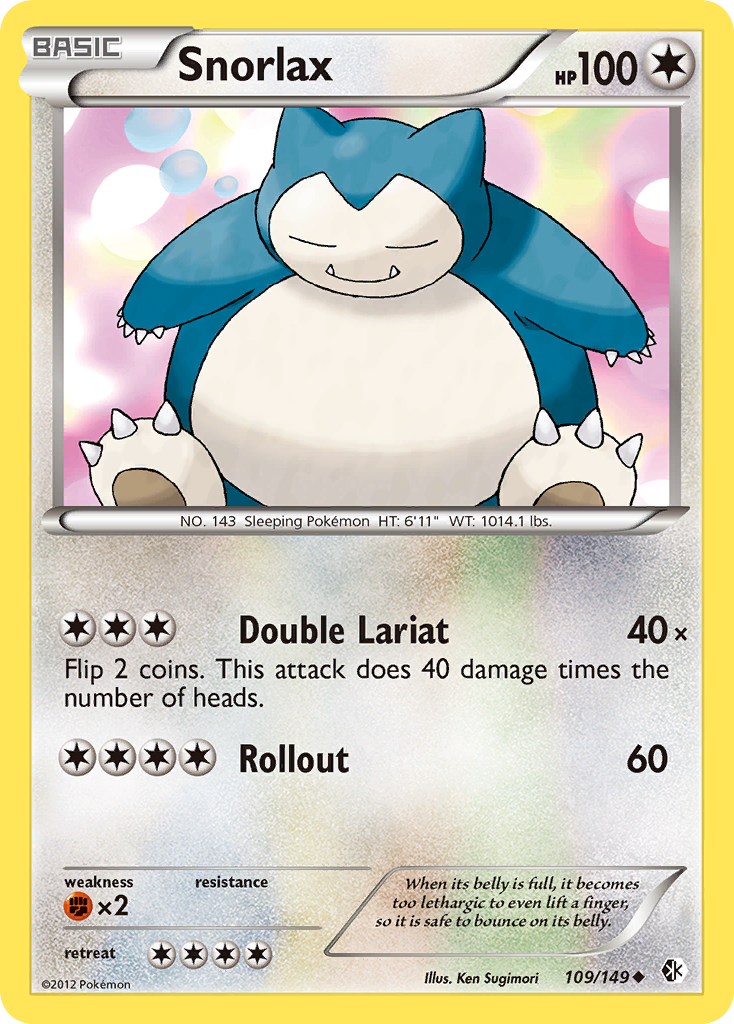 Snorlax (109/149) [Black & White: Boundaries Crossed] | Eastridge Sports Cards & Games