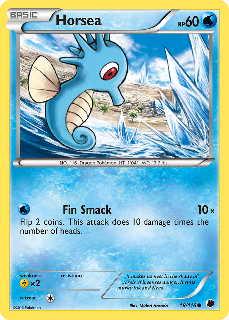 Horsea (18/116) [Black & White: Plasma Freeze] | Eastridge Sports Cards & Games