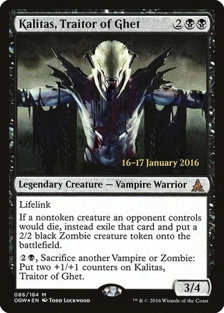 Kalitas, Traitor of Ghet [Oath of the Gatewatch Promos] | Eastridge Sports Cards & Games