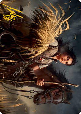 Ambitious Farmhand Art Card (Gold-Stamped Signature) [Innistrad: Midnight Hunt Art Series] | Eastridge Sports Cards & Games
